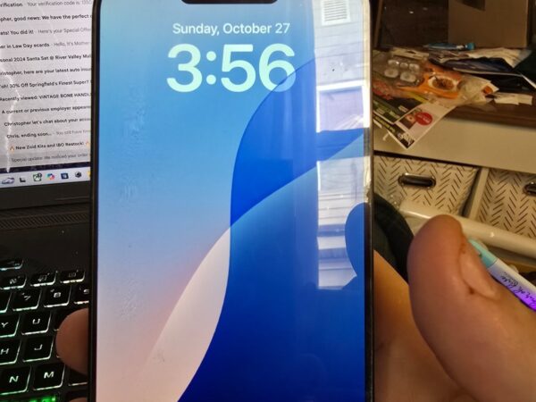 Apple iphone 15 pro max with box & case 3O73