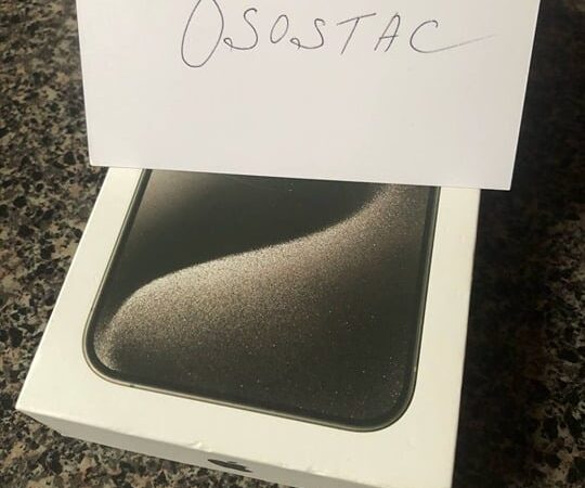 BRAND NEW Apple iPhone 15 Pro Max 256Gb Natural Titanium AT&T FULLY PAID SEALED 7Z58